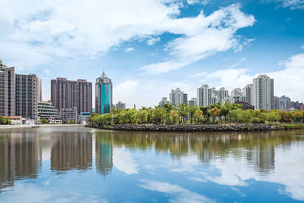 istock beautiful riverside city against a blue sky 479312917