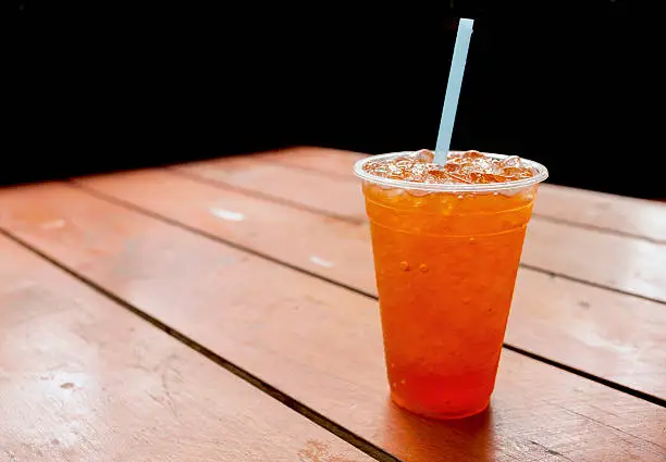 Photo of Lemon ice tea drink