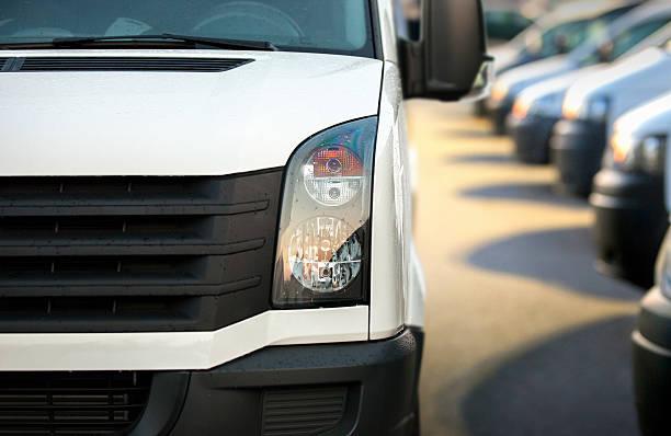 istock Large group of Vans / Transporters after work 479313982
