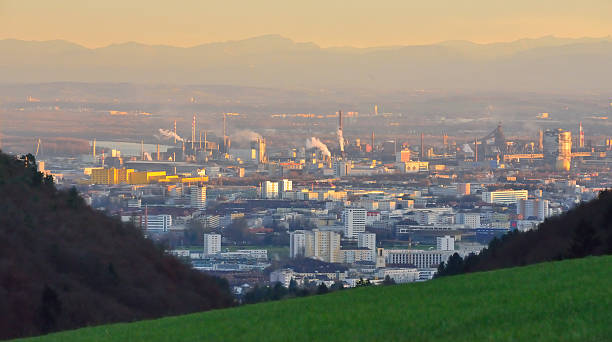 Stadt Linz im winter – Foto