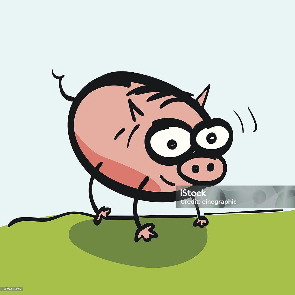 Pig Funny Cartoon Stock Illustration - Download Image Now ...