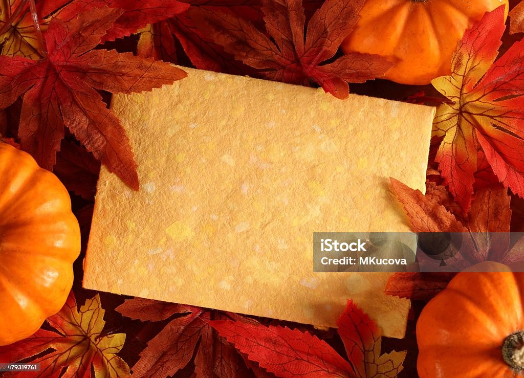 Herbst-Karte - Lizenzfrei Bildhintergrund Stock-Foto