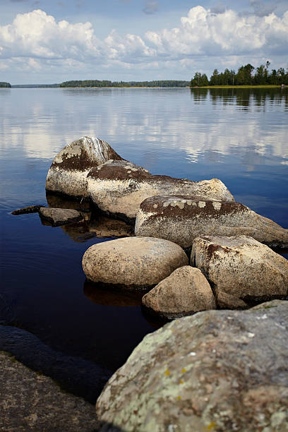 istock Stone coast of the lake. 479320494