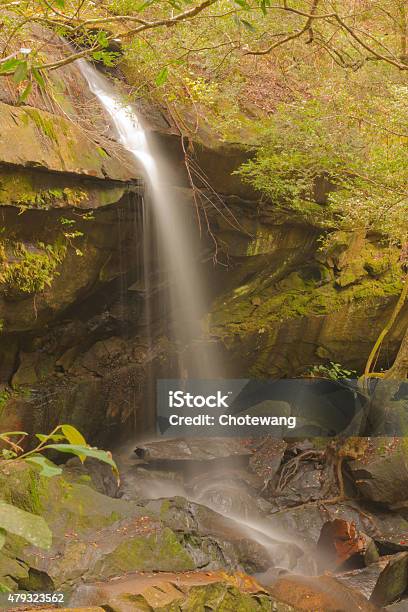 Evergreen Waterfall Stock Photo - Download Image Now - 2015, Asia, Beauty In Nature