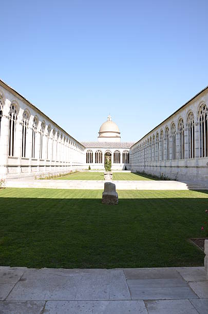 Pisa monuments - Monumental Cemetery stock photo