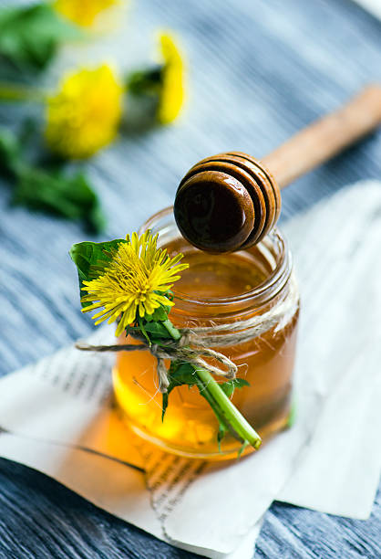 istock Jar with Syrup of Dandelion's flowers 479328864