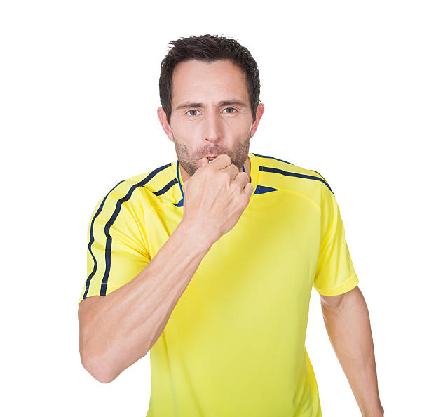 istock Soccer judge whistling 479328868