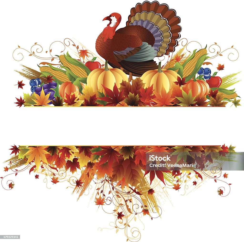 Thanksgiving-Banner - Lizenzfrei Thanksgiving Vektorgrafik