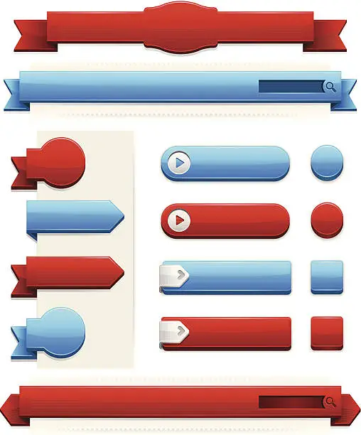 Vector illustration of Web Elements