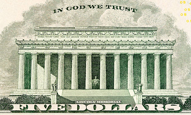 istock Lincoln memorial on paper five dollars bill 479329735