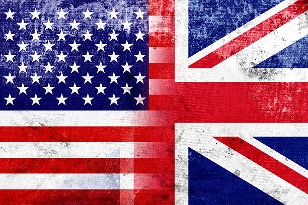 istock Grunge USA and UK Flag 479329853