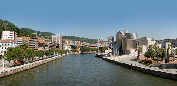 Panoramic view of Bilbao, Spain.