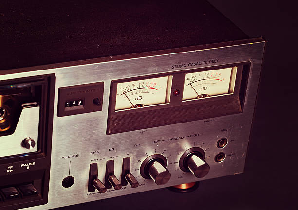 istock Vintage stereo cassette tape deck player recorder 479332276