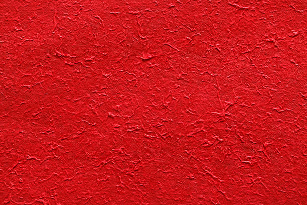 istock Red mulberry paper texture 479333133