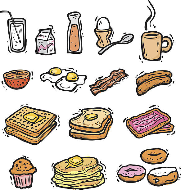 Prima colazione Bonus Pack (vettori - illustrazione arte vettoriale