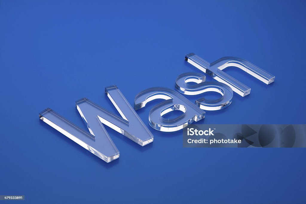 wash text Acrylic Painting Stock Photo