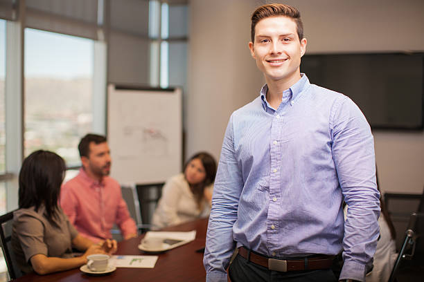 istock Handsome man in a meeting room 479334982