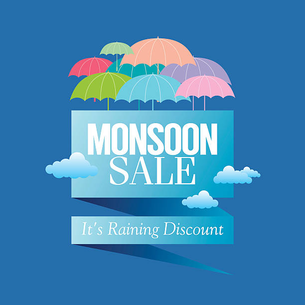 Monsoon Offer And Sale Banner Offer Or Poster Stok Vektör Sanatı Muson'nin  Daha Fazla Görseli Muson, İndirim, Vermek IStock