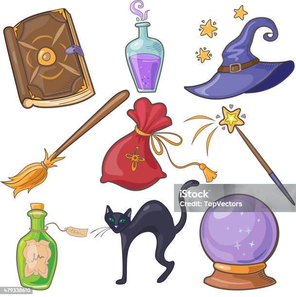 Magic And Fairy Tale Vector Stock Illustration - Download Image Now - 2015, Candle, Candy