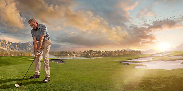 istock Golfer Ready to Play Shot on Course At Sunset 479339102