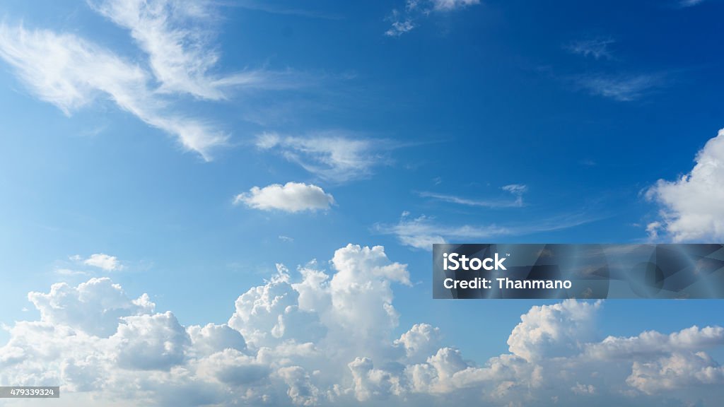 Blue sky and white cloud in sunny day Blue sky and white cloud in sunny day, Abstract background 2015 Stock Photo