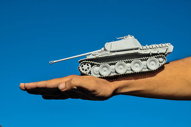 istock Old Ancient Vinatge Figurine Model Gray Tank 479339941