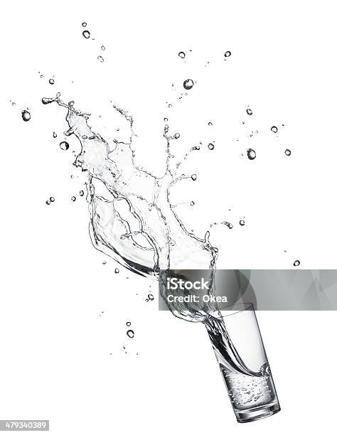 Drinking Water Splashing Stock Photo - Download Image Now - Water, Drinking Glass, Splashing