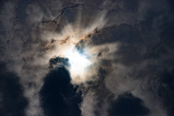 istock Ray of sunlight to shine through the dark clouds 479342186