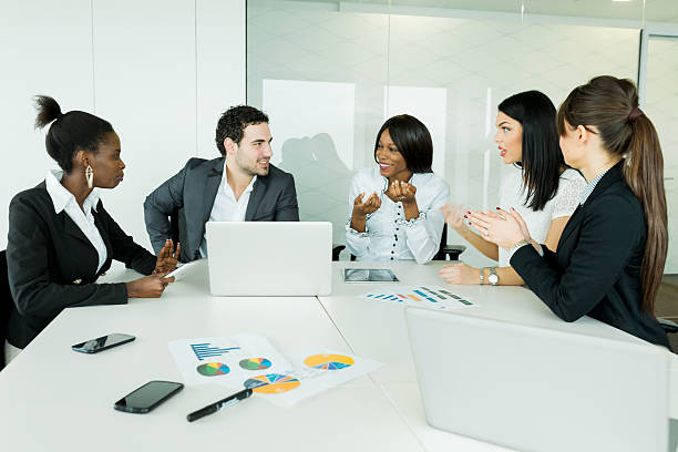 istock Business brainstorming and exchange of ideas by nicely dressed 479345316