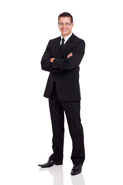 istock business man in a suit with arms folded 479345545