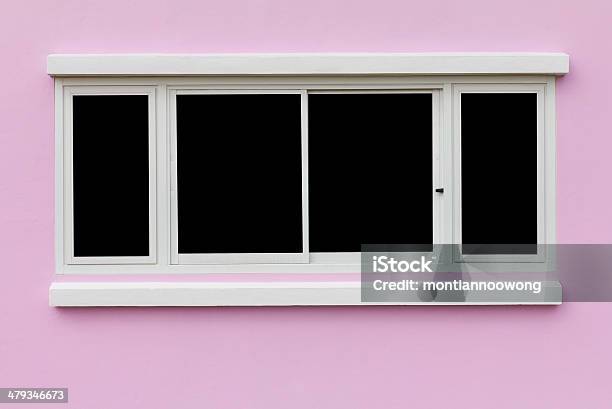 Window Wall Pink Stock Photo - Download Image Now - Architecture, Beauty, Black Color