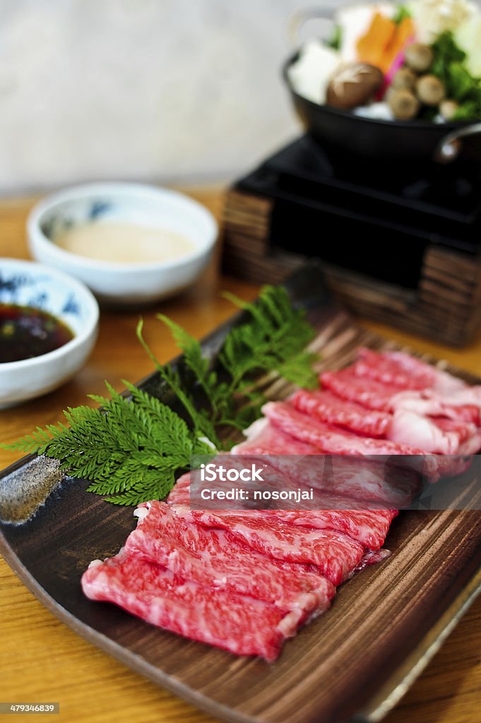 beef for shabushabu Beef Stock Photo