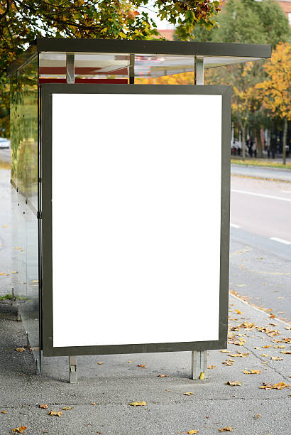 istock Blank billboard on city bus station 479347481