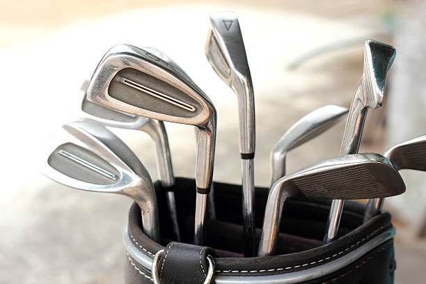 istock metal golf clubs in bag 479348699
