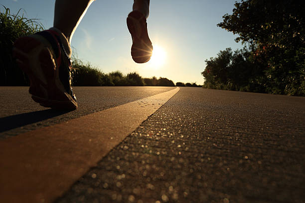 istock Runner athlete running at seaside road.vintage effect 479350822