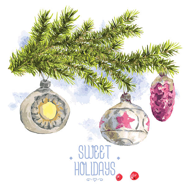 istock Watercolor Christmas vintage invitation card 479352322