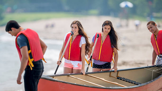 istock Young Teenagers on a Canoe Trip 479354974