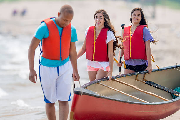 istock Young Teenagers on a Canoe Trip 479354984