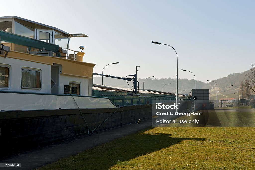 Barrage weir et Écluse Grevenmacher, Luxembourg - Photo de Alimentation électrique libre de droits