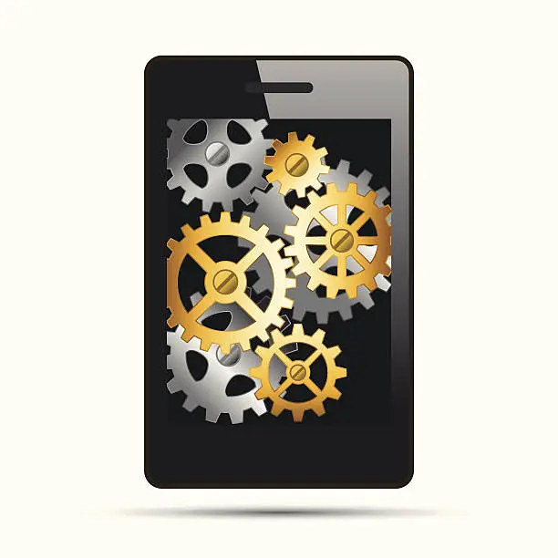 Vector illustration of App Development smartphone