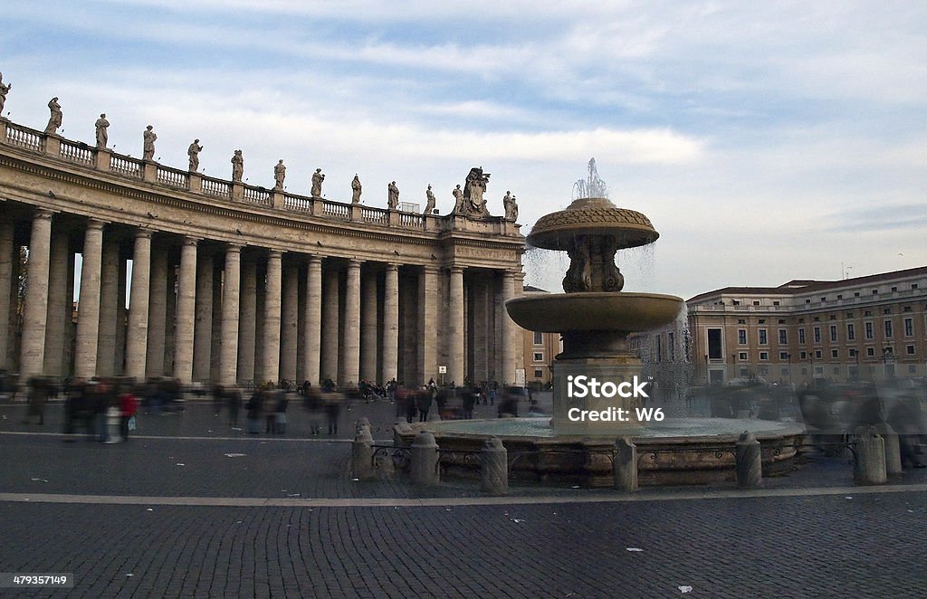 St Peter's Square, Rome St Peter's Square built by Gian Lorenzo Bernini. Architectural Column Stock Photo