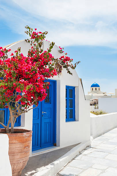 istock White-blue architecture on Santorini island, Greece 479357462