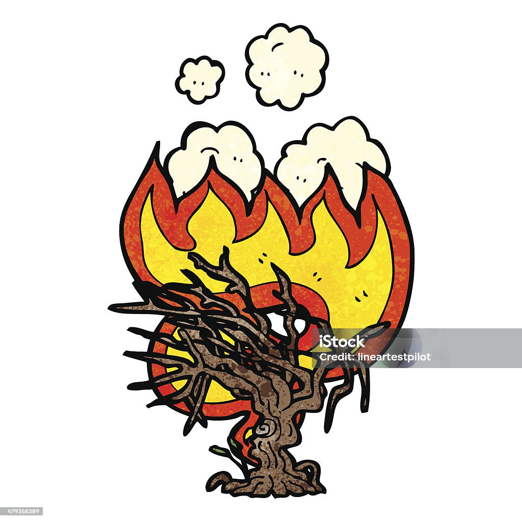 Flaming Tree Vector Cartoon Flaming Tree Stock Illustration - Download Image Now - Bizarre ...