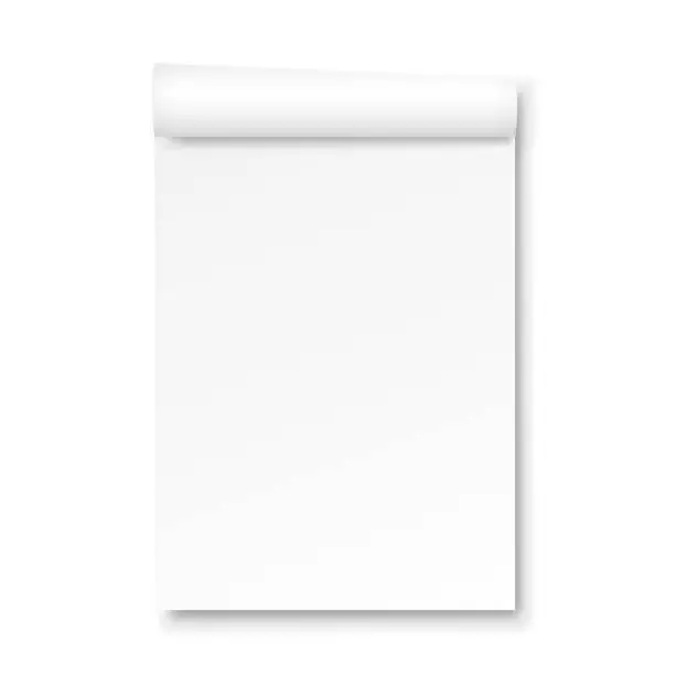 Vector illustration of blank Paper tablet