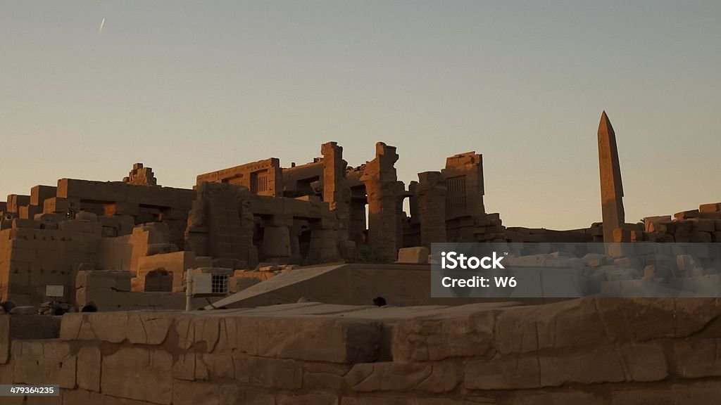 Templo de karnak, no Egito - Foto de stock de Alto - Descrição Geral royalty-free