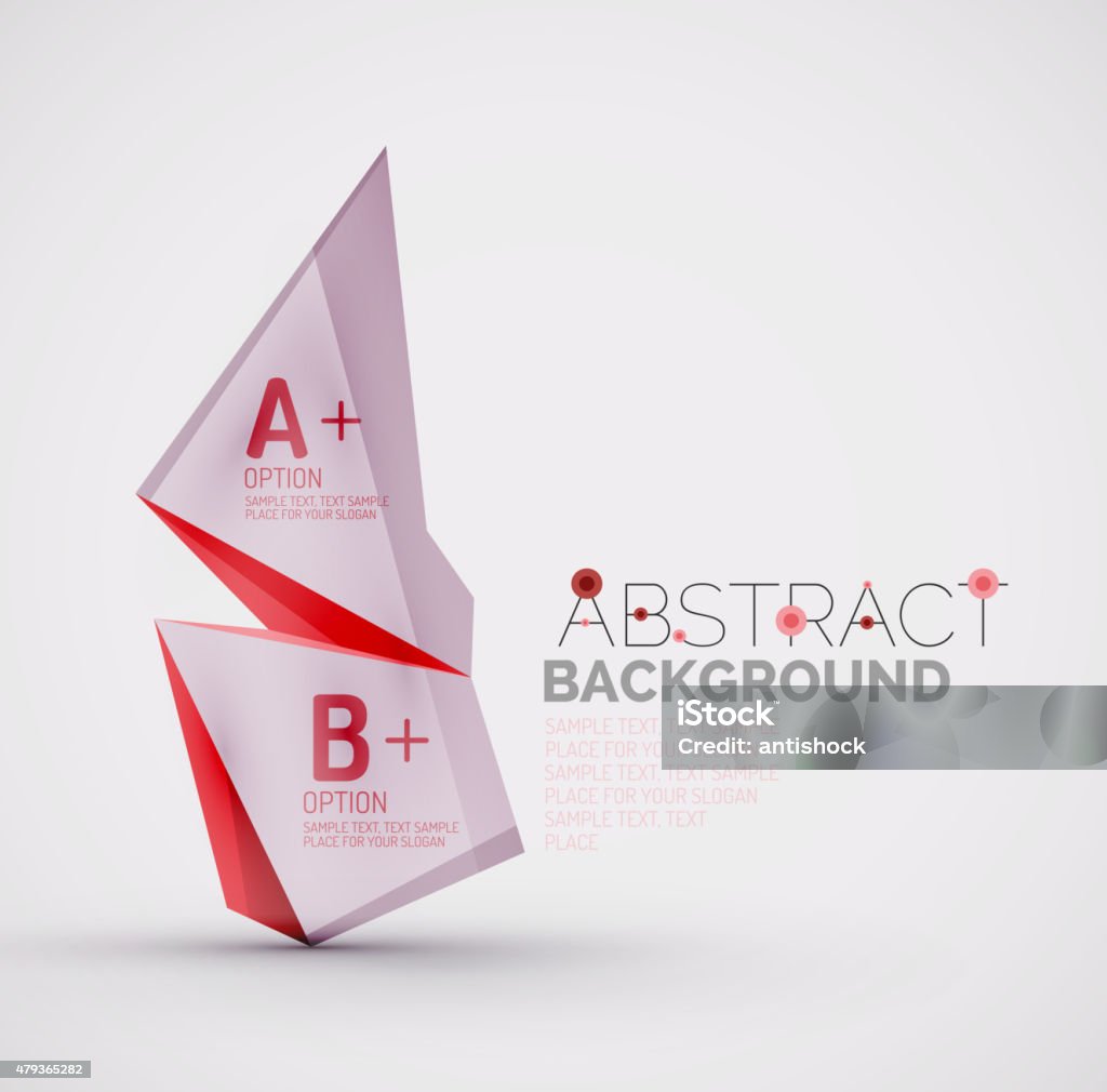 Abstract Shape Writing Geometric Shapes With Sample Text Abstract Template Stock Illustration ...