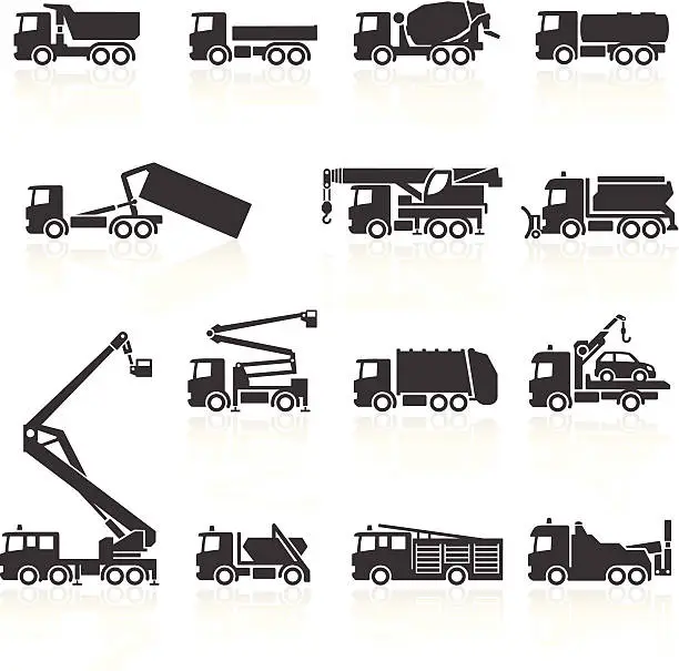 Vector illustration of Truck Icons