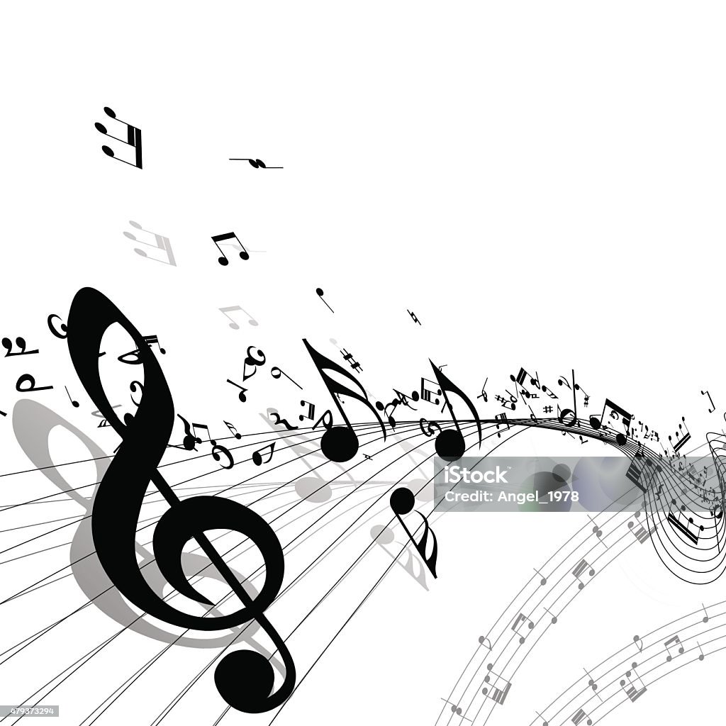 Basic Musical Background Musical Background Stock Illustration - Download Image Now - 2015 ...