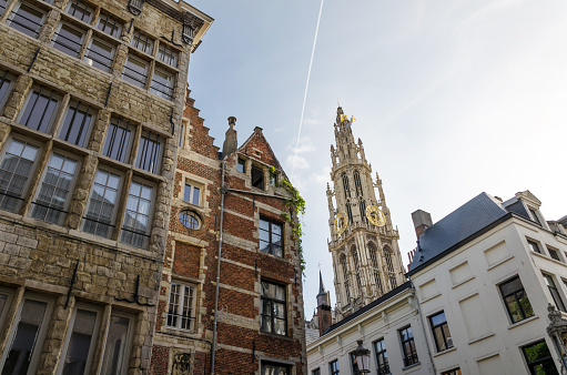 Cathedral of Our Lady in The Center of Antwerp, Belgium