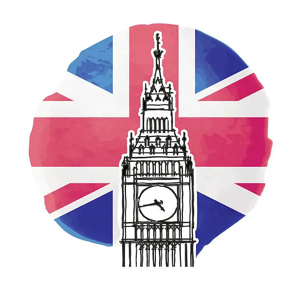 Vector illustration of Big Ben